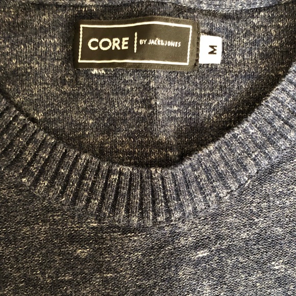 Jack & Jones Blue Wool Dress Sweater - Picture 3 of 3